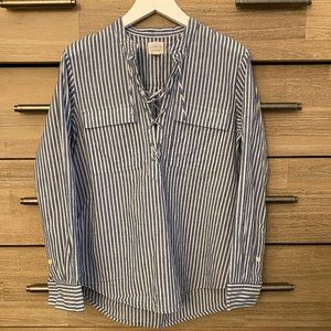 J.Crew blue stripe top